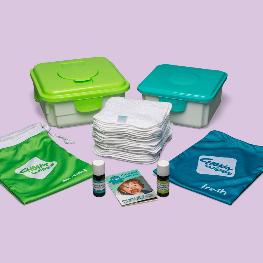 The best reusable wipes kit from Cheeky Wipes
